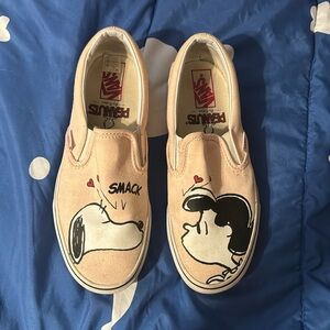 Snoopy slip on vans